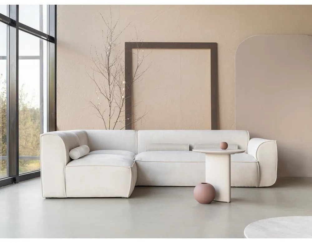 Кремав ъглов диван (ляв ъгъл) Flex Felix – Miuform