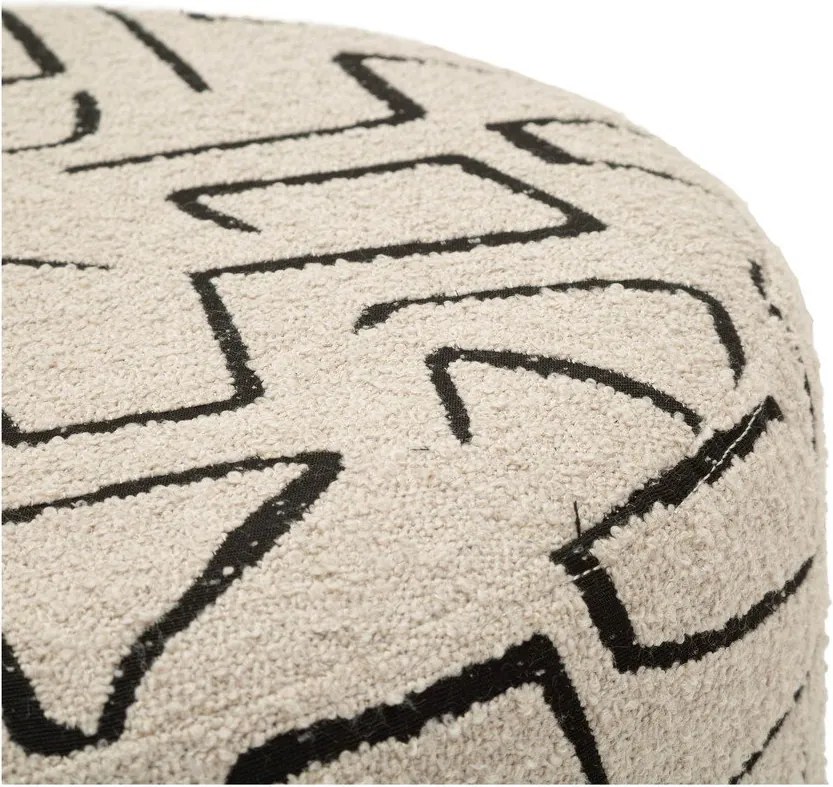 Бежова табуретка от букле Nairobi – Mauro Ferretti