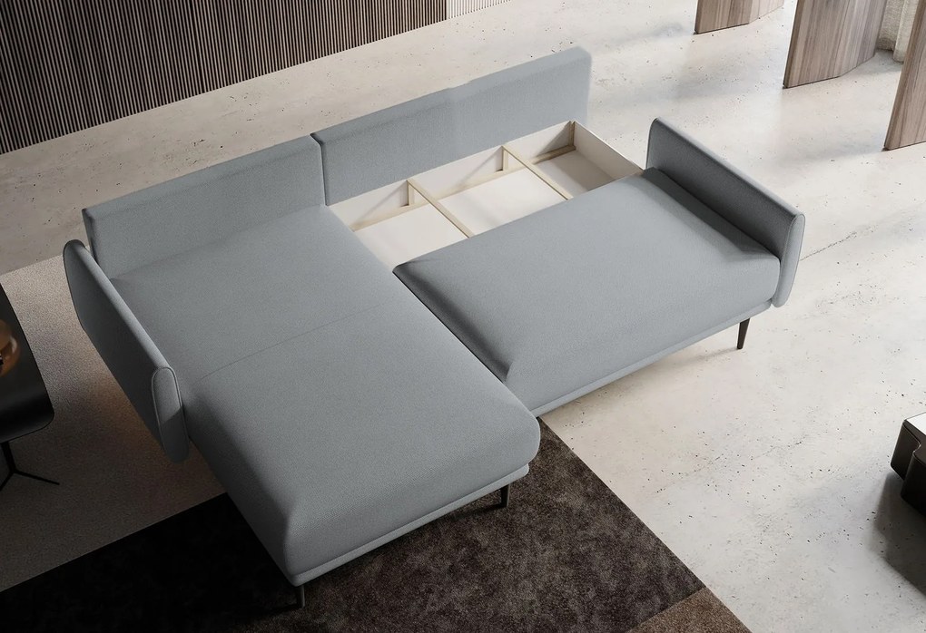 Ъглов диван Солас-сив-десен