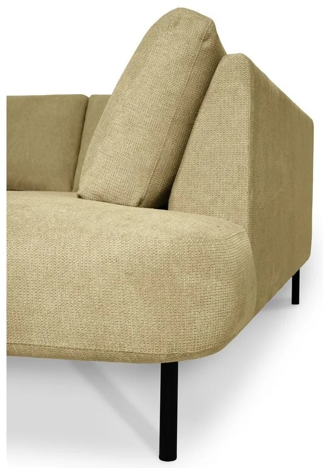 Ъглов диван в цвят жълта охра (десен ъгъл/"U" форма) Hero – Scandic