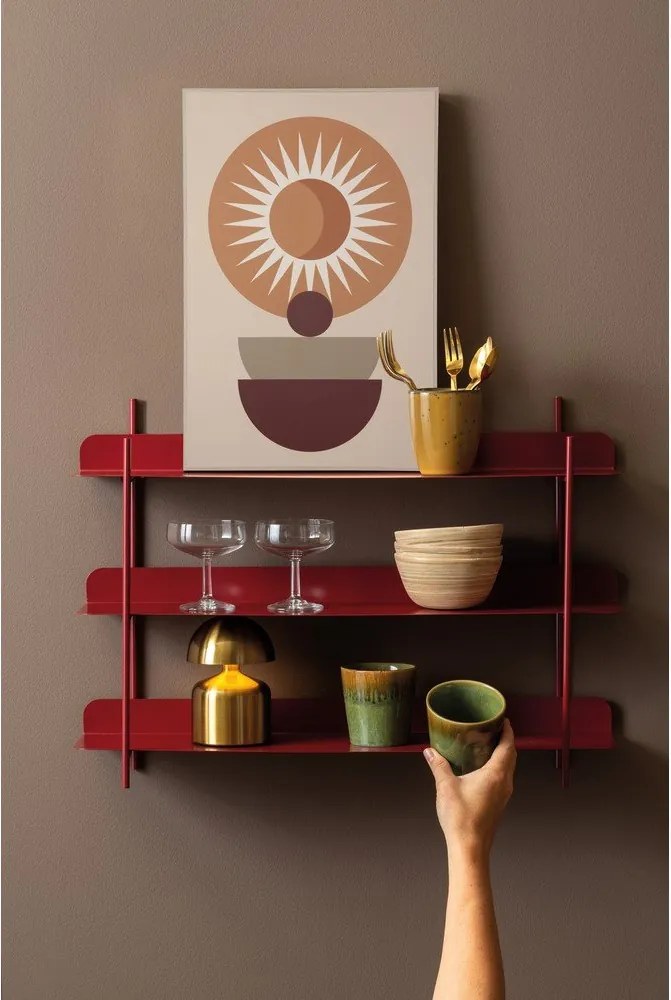 Сив на няколко нива метален стенен рафт 60 cm Riqueza Tres – PT LIVING