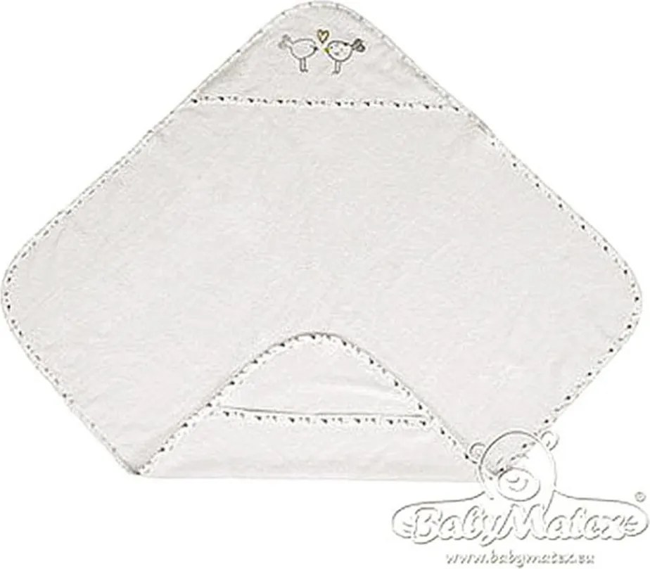 Хавлия с качулка Baby Matex Maxi Plus Birds 0216 02, Екрю