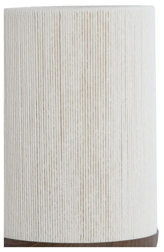 Тъмнокафява настолна лампа с текстилен абажур (височина 50 cm) Dania – Light &amp; Living