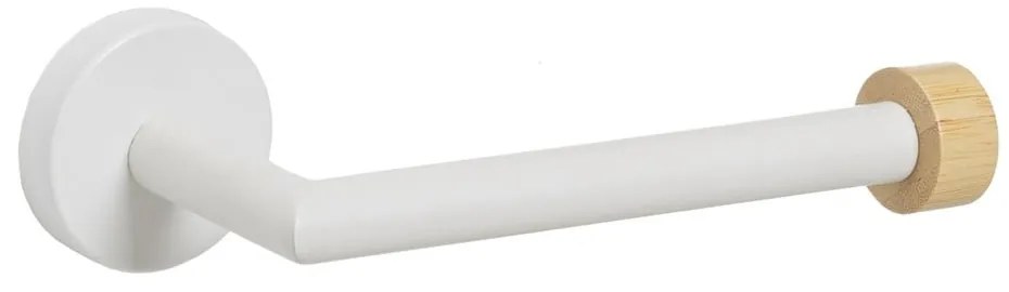 Бял стенен метален държач за тоалетна хартия – Casa Selección