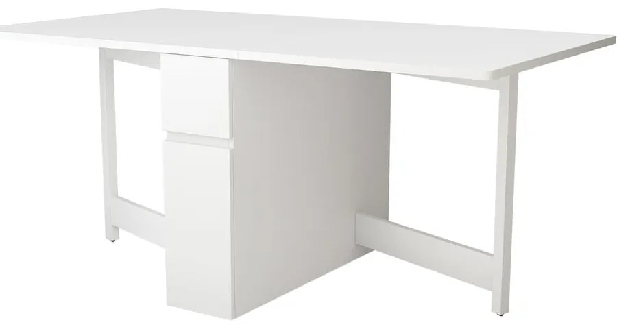 Бяла сгъваема многофункционална маса Kungla - Woodman