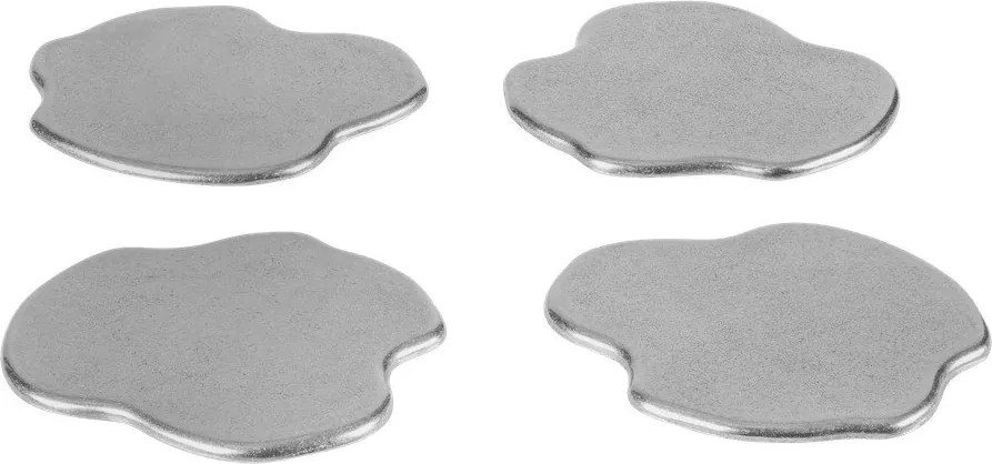 Метални подложки в комплект 4 бр. в сребрист цвят Plama – noo.ma