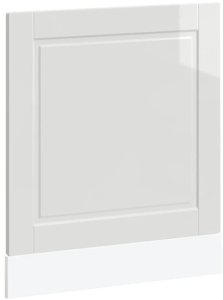 854139 vidaXL Панел за съдомиялна машина, Porto, бял гланц, инженерно дърво