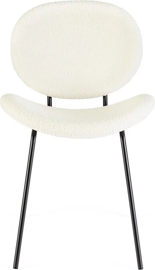 Бял тапициран трапезен стол Maddie – Yes Everyday