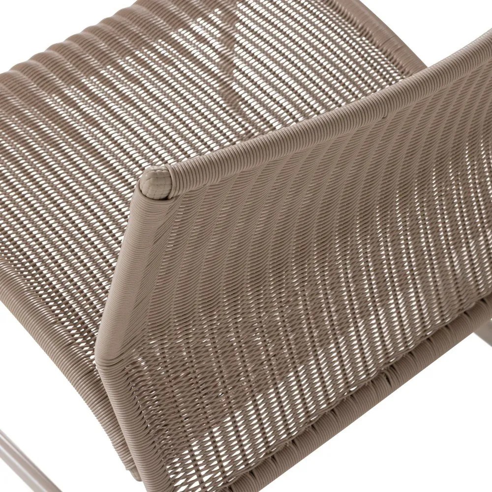 Бежов градински стол от изкуствен ратан West – WOOOD