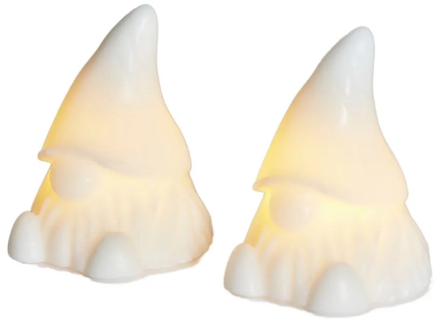 Бели светлинни декорации в комплект 2 бр. на батерии Coco – Sirius