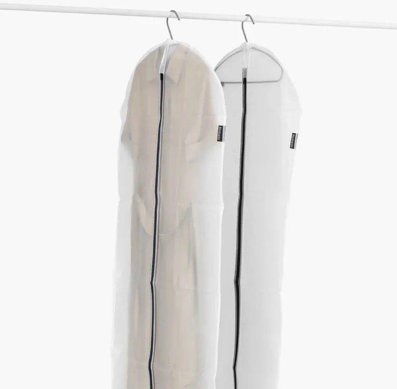 Комплект калъфи за дрехи Brabantia 1005661, XL, 60x150 см, Цип, Бял