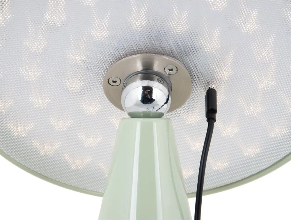 Светлозелена LED затъмняваща се настолна лампа (височина 26 cm) Phoebe – Leitmotiv