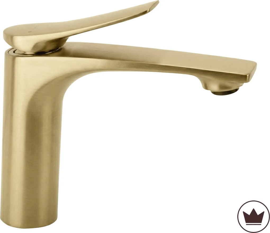 Смесител за мивка REA Vision Gold Brush Low