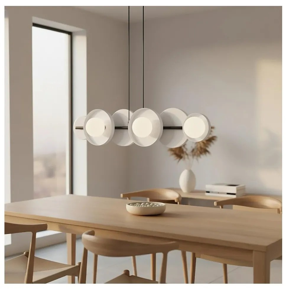 Полилей на кабел МОДЕЛ 6xG9/8W/230V бял