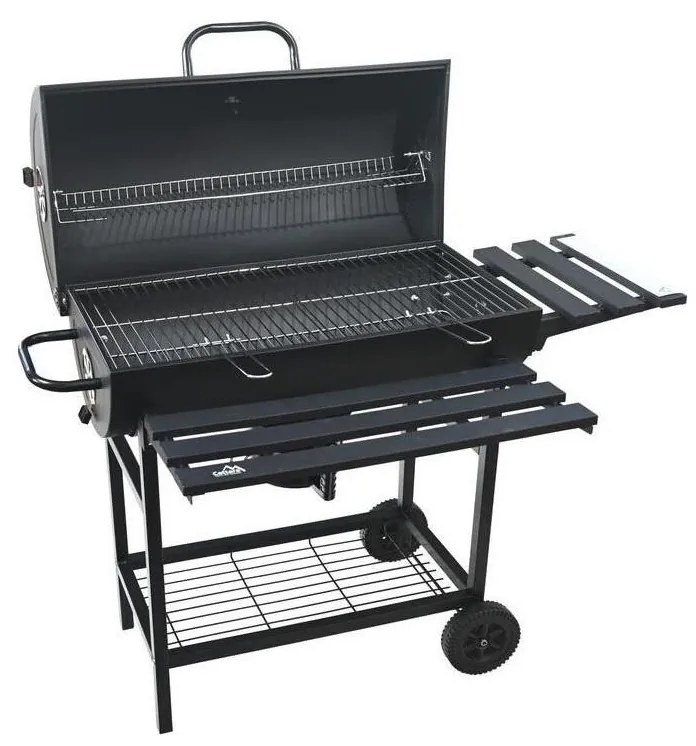 Черен грил на дървени въглища