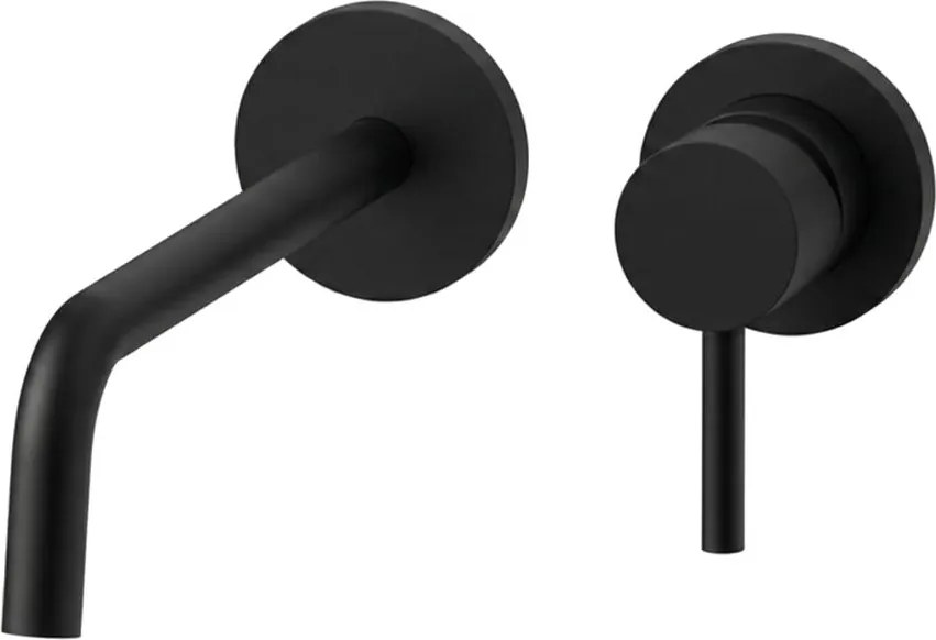 Paffoni - Черен вграден смесител за мивка LIGHT