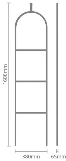 Черна стоманена стойка за костюми Linn Dressboy – Brabantia