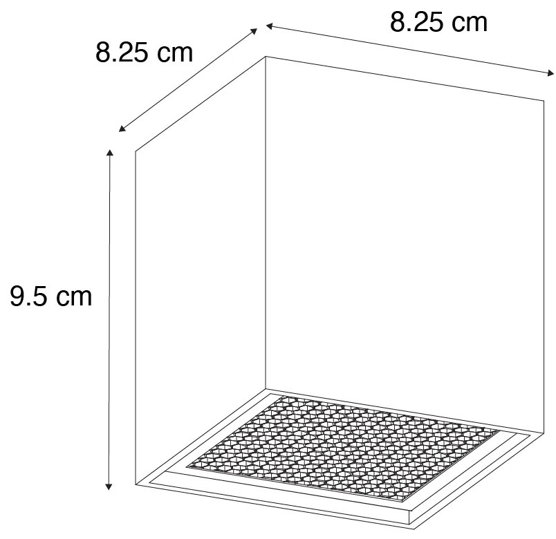 Дизайнерски повърхностно монтиран прожектор златен GU10 50mm - Qubo Honey