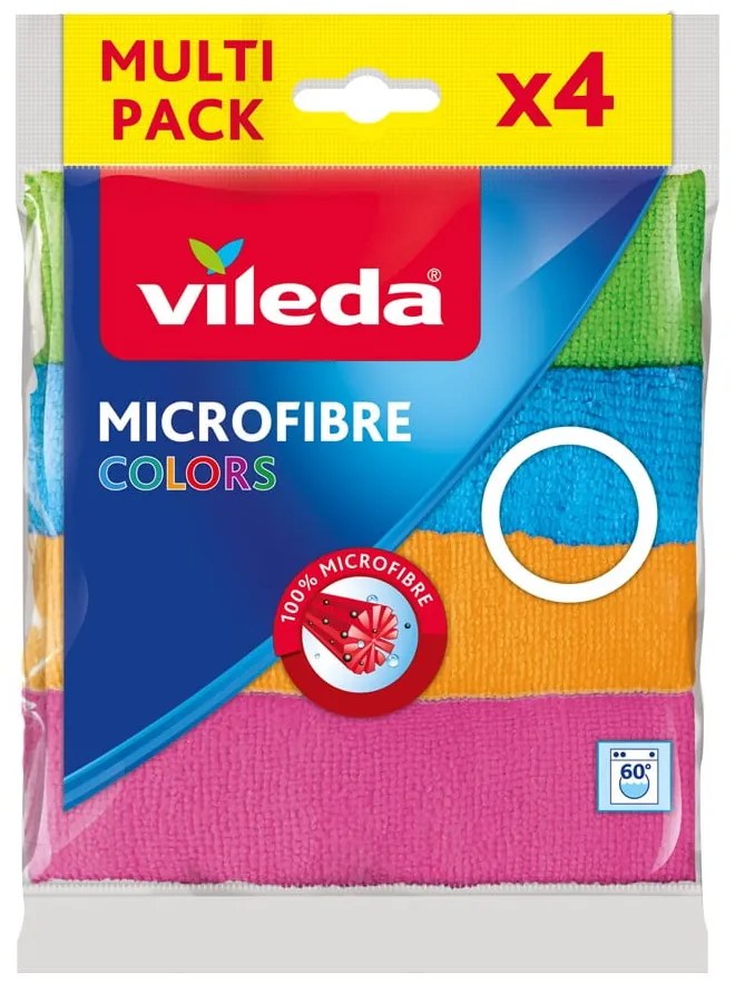 Кърпи в комплект 4 бр. от микрофибър Colors – Vileda