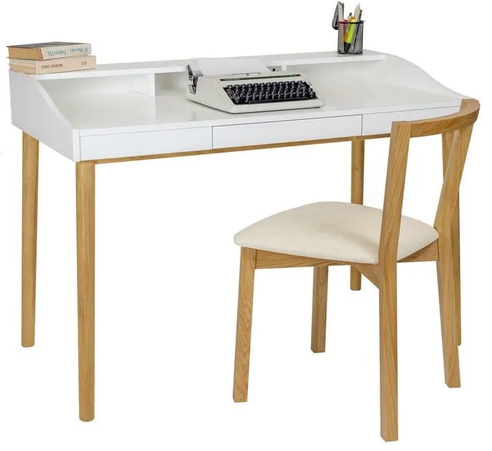 Работна маса за секретар 60x120 cm Lindenhof – Woodman