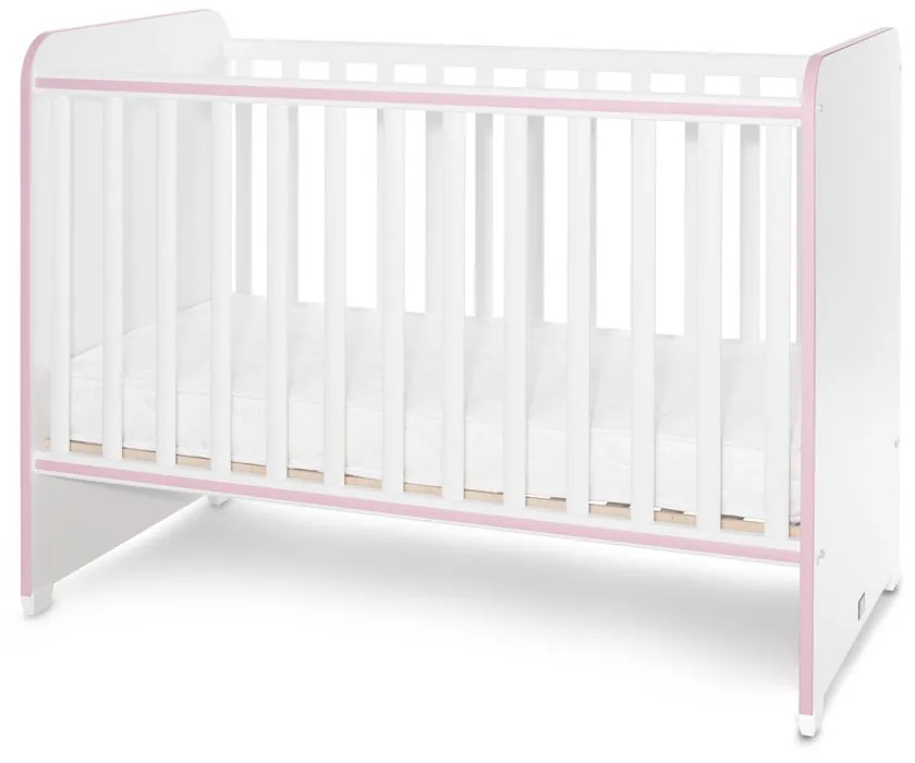 LORELLI Classic Легло 60/120 см. SWEET DREAM БЯЛО/ ORCHID PINK