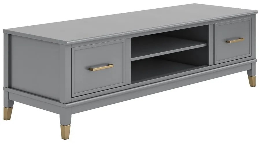 Сива маса за телевизор Westerleigh - CosmoLiving by Cosmopolitan