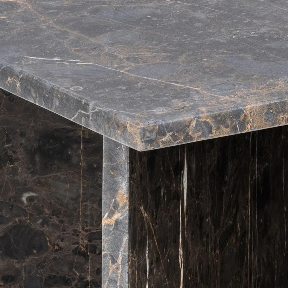 Черна мраморна масичка за кафе 90x90 cm Vega – Actona