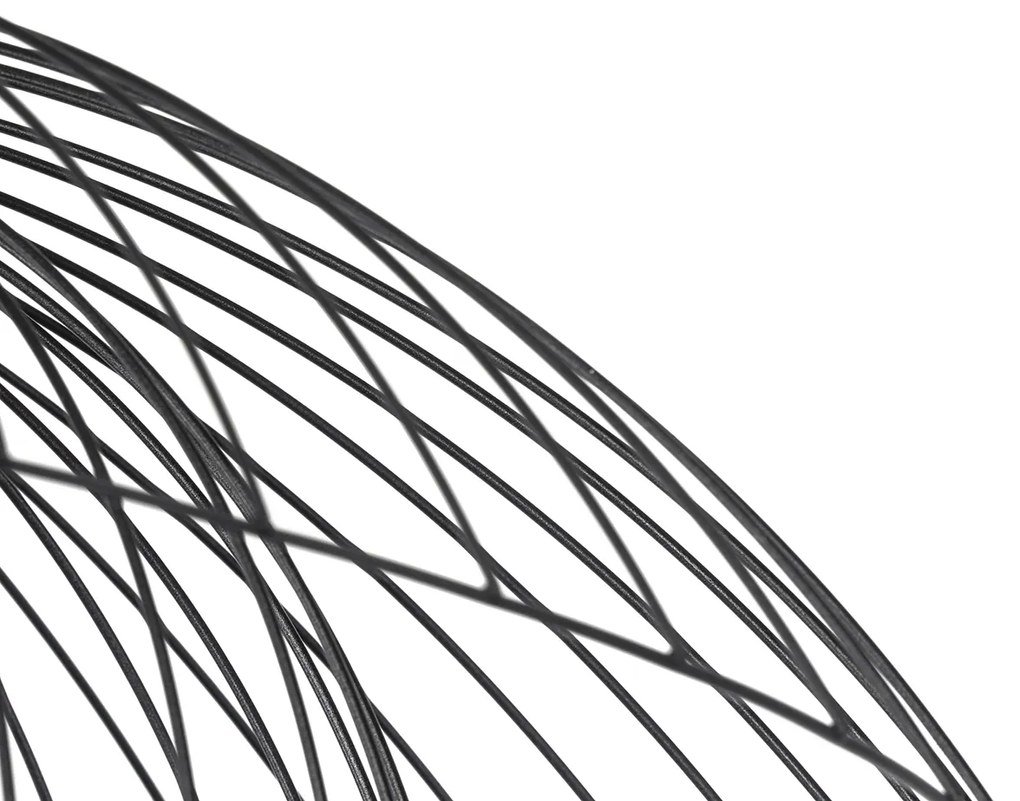 Интелигентна таванна лампа черна 60 см с WiFi G95 - Pua