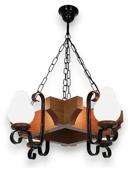 Brilagi - Пендел QUEEN 4xE14/40W/230V бук/орех