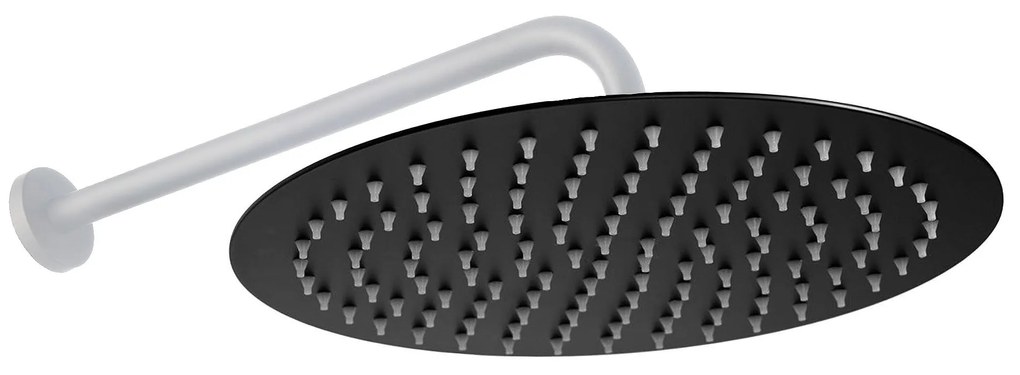 Дъждов душ Rea Black Matt 25cm