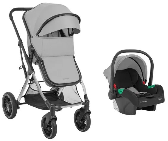 Комбинирана бебешка количка 3в1 One KIKAABOO - Grey