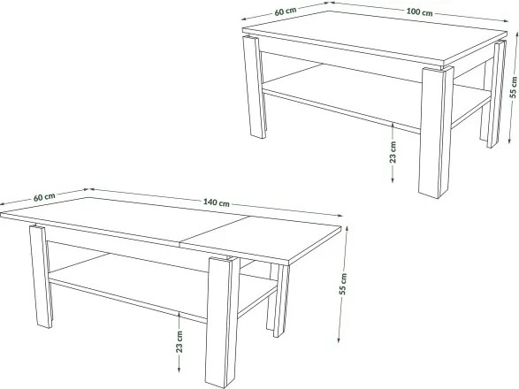 АСТИ-Р Дъб Оазис - МОДЕРНА МАСА/РАЗТЕГАТЕЛНА МАСА