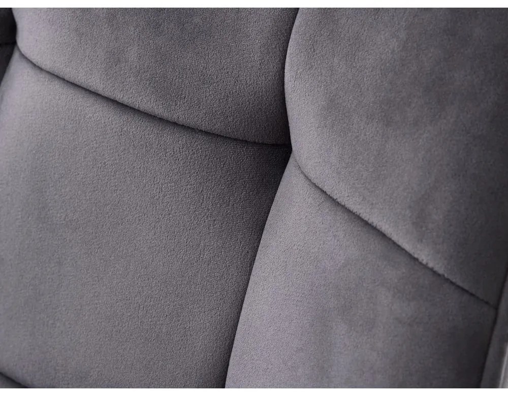 Сиви тапицирани трапезни столове в комплект с подлакътници 2 бр. Nolan Square – Unique Furniture