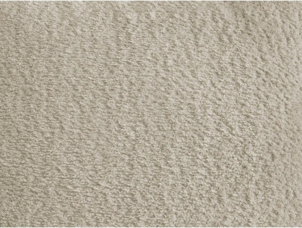 Бежов сгъваем/с място за съхранение ъглов диван от прежда с примки от букле (ляв ъгъл) Montaigne – Bobochic Paris