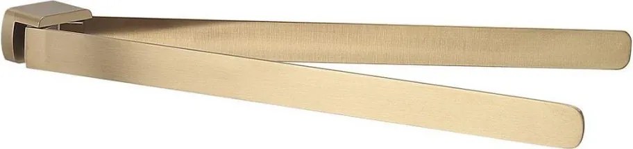 Gedy - Стенна закачалка за кърпи PIRENEI 35,9 cm с матово златно покритие