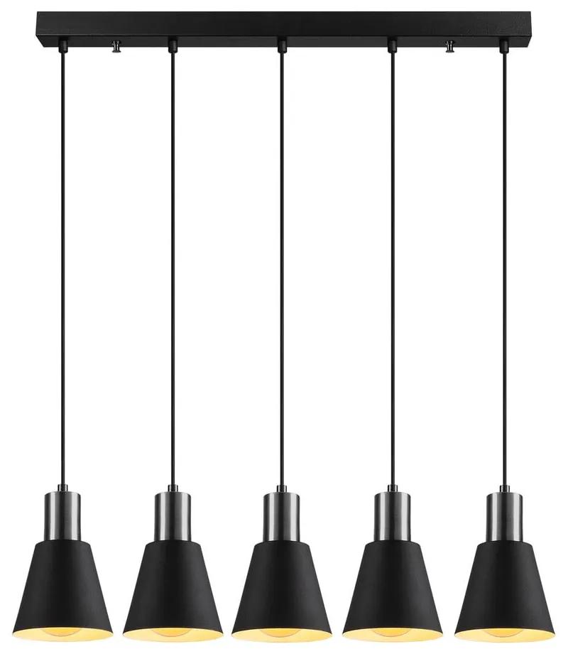 Черна висяща лампа за 5 крушки Kem - Opviq lights