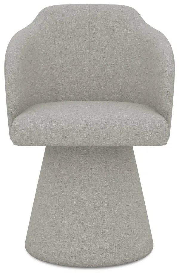 Светлосив тапициран трапезен стол Kanoa – Makamii