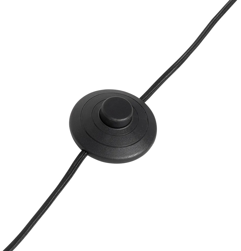 Подова лампа в стил Арт Деко златиста и с опалово стъкло - Flore