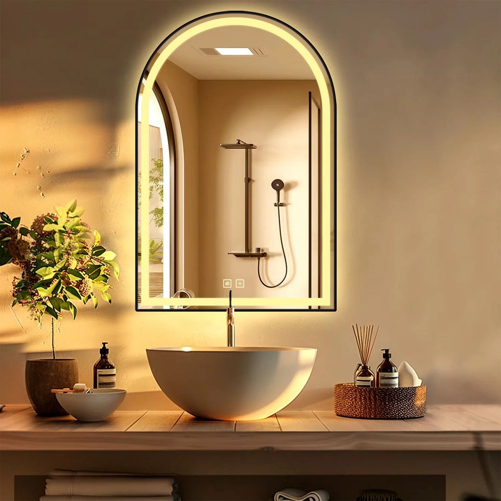 Огледало LED 60x100cm DASH BLACK