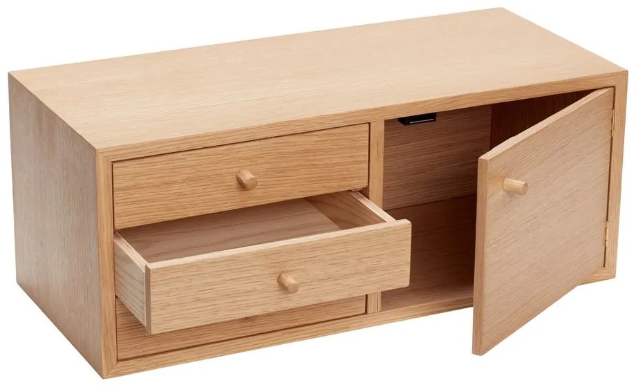 Висящо шкафче от декор от дъб естествено 50x20 cm Piccolo – Hübsch