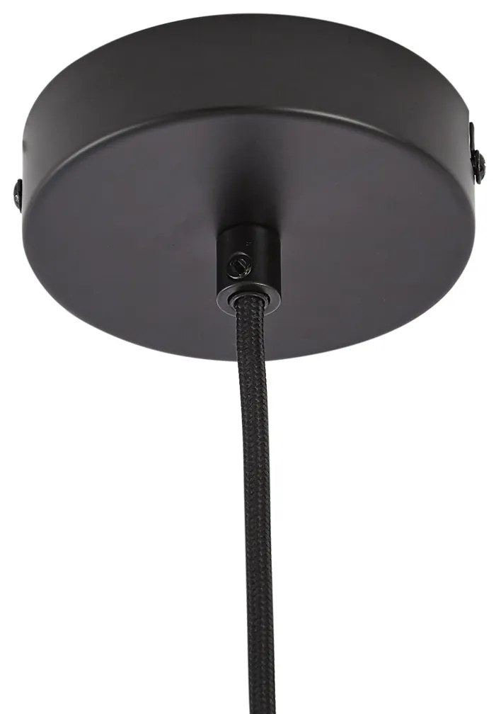 Ретро висяща лампа златиста със зелено стъкло - Jina