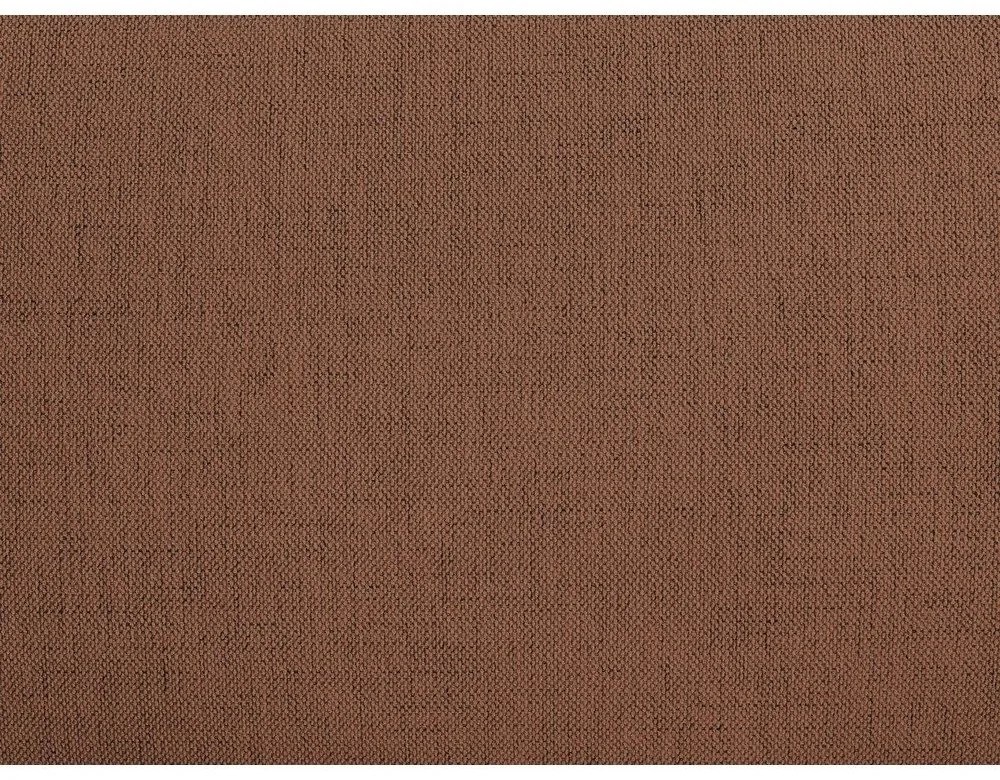 Оранжево тапицирано двойно легло без табла с място за съхранение и включена подматрачна рамка 160x200 cm Inera – Bobochic Paris