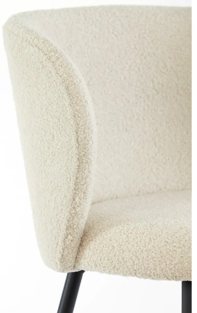 Бежов тапициран трапезен стол Elyna – Light &amp; Living