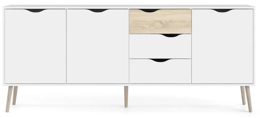 Бял скрин 196x82x39 cm Oslo – Tvilum