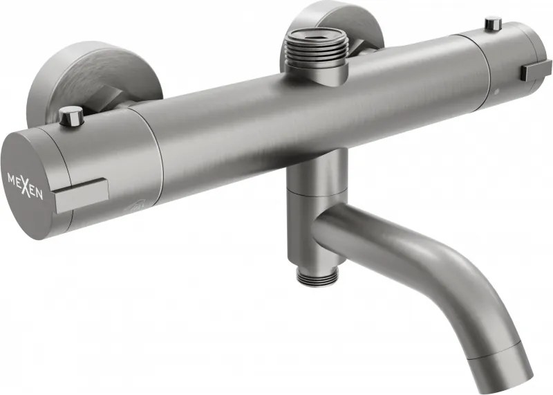 Mexen Kai термостатичен смесител за вана-душ, графит - 77900-66