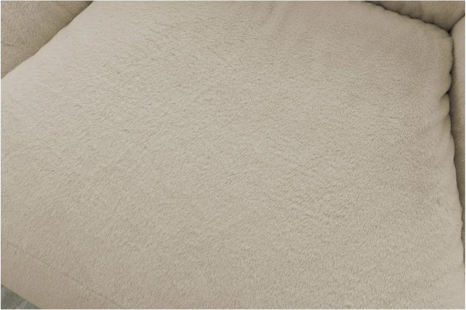 Бежов пуф от изкуствен косъм Lilibet – Bobochic Paris