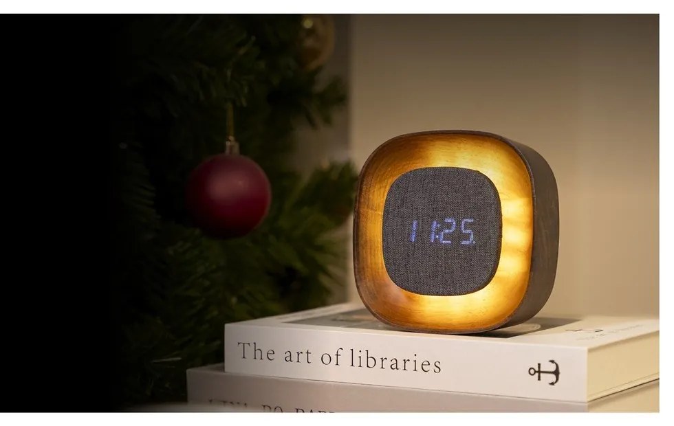 Дигитална аларма Lumos Walnut – Gingko