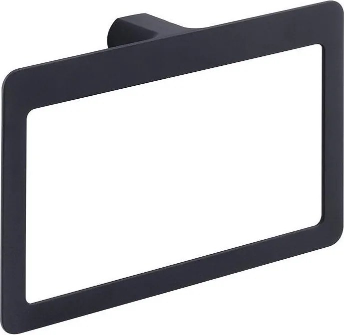 Gedy - Стенна закачалка за кърпи PIRENEI 15x23 см, матово черно