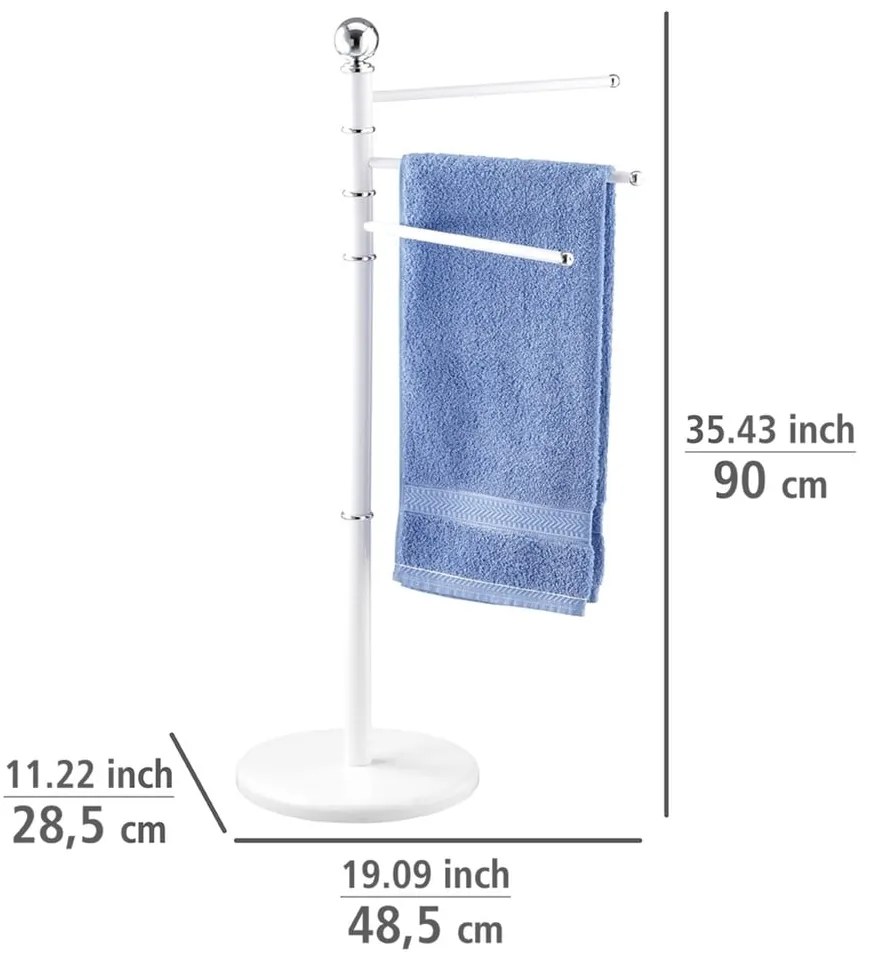 Бяла поставка за кърпи Exclusive - Wenko