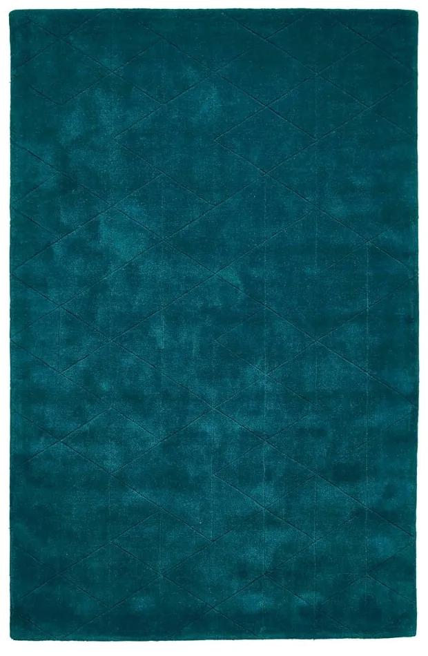 Изумрудено зелен вълнен килим , 120 x 170 cm Kasbah - Think Rugs